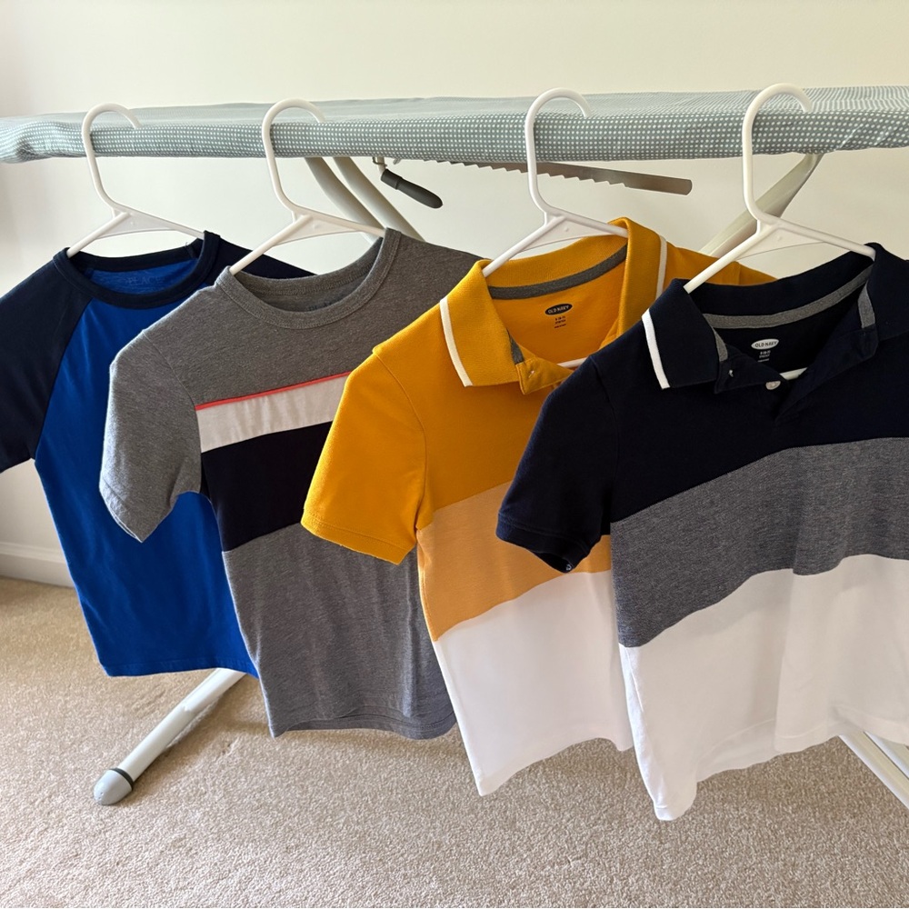 Boys polos (6-7) and t-shirts (5-6) please -read description